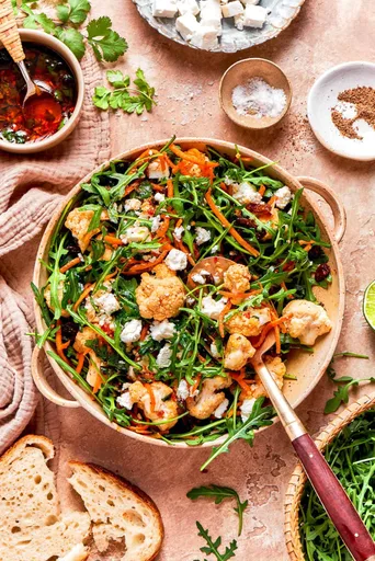 North African Cauliflower Salad with Charmoula Dressing