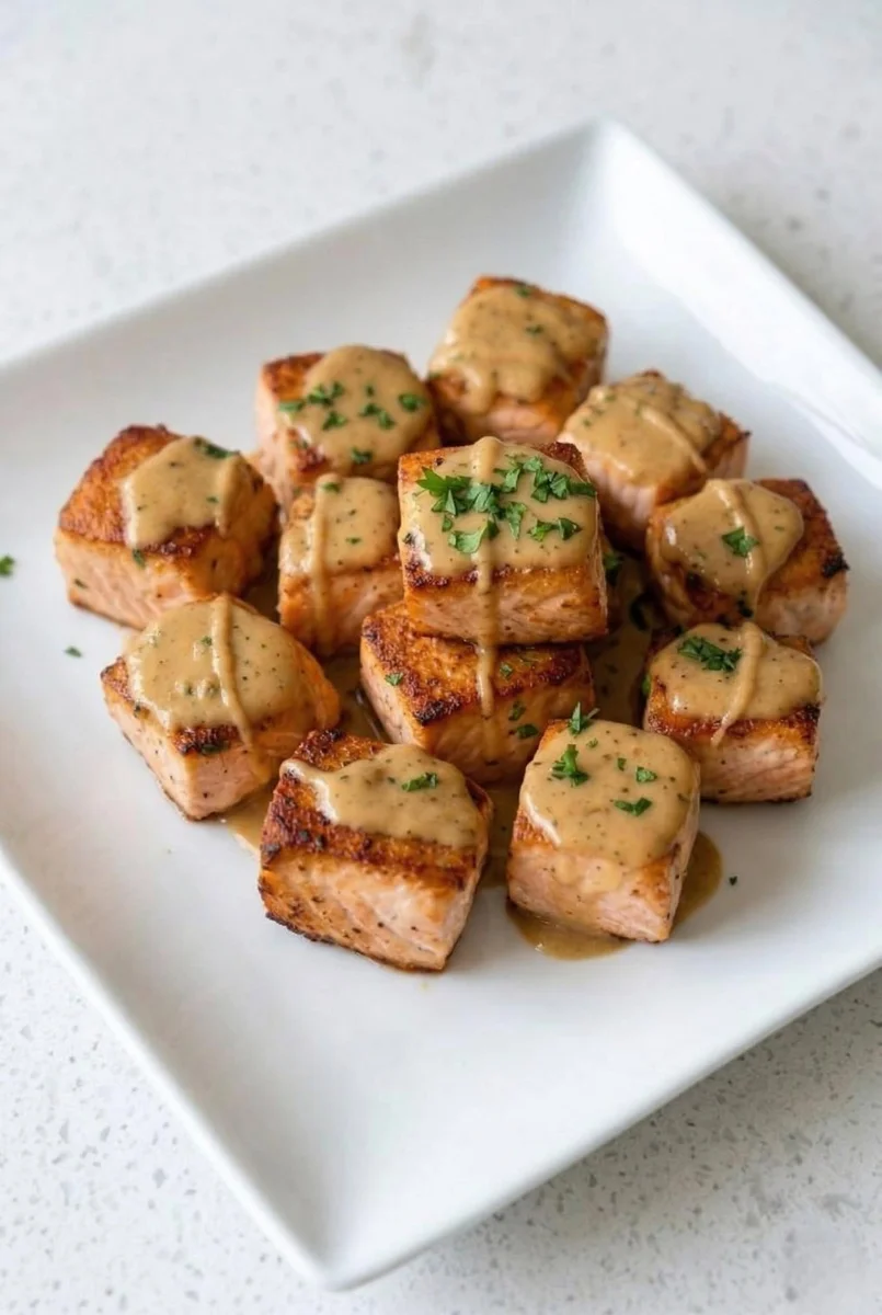 Crispy Bang Bang Salmon Bites