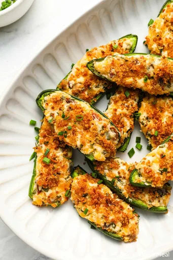Baked Jalapeño Poppers with Bacon and Crispy Panko