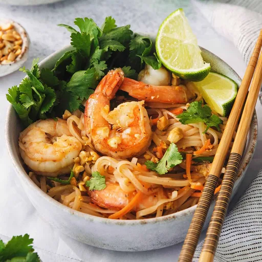 Pad Thai con gambas
