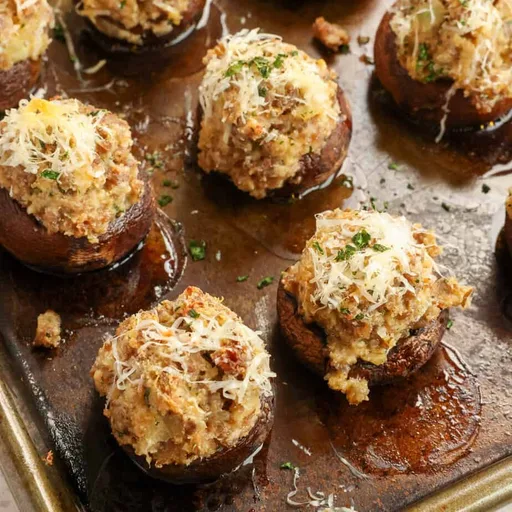 Sausage Stuffed Mushrooms Recipe