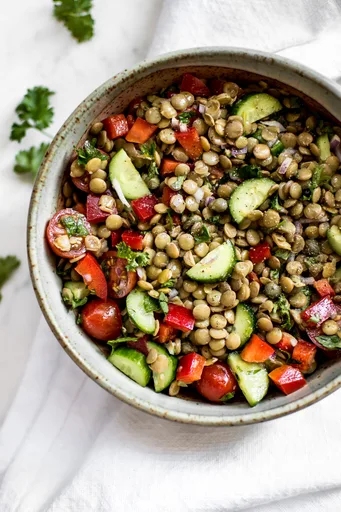 Fresh and Easy Green Lentil Salad Recipe