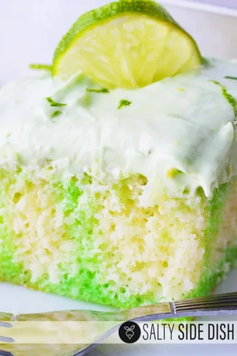 Key Lime Jello Poke Cake
