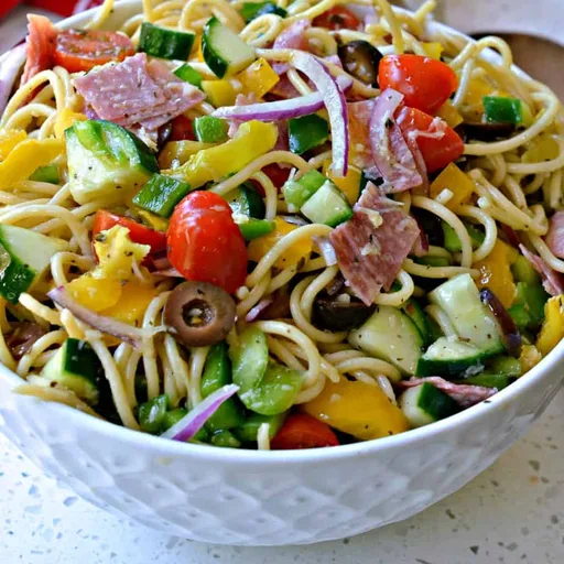Receta de ensalada de espaguetis