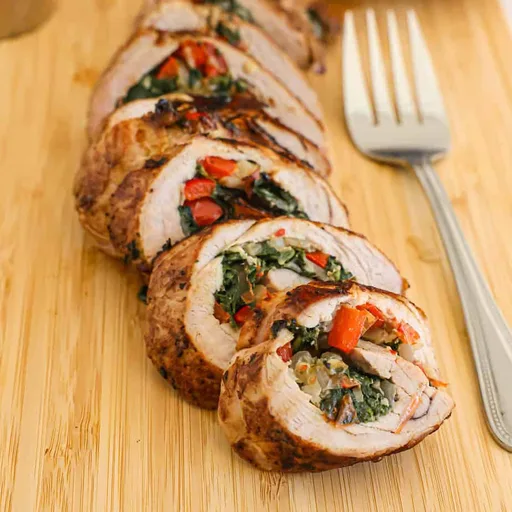 Solomillo de cerdo relleno