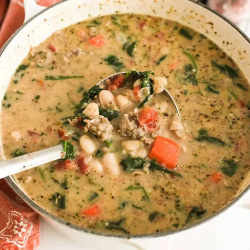 Sopa toscana de judías blancas