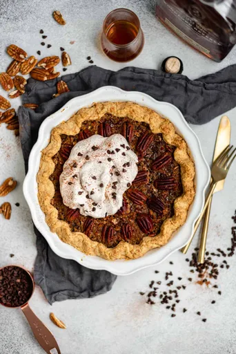 Ari's Foolproof Chocolate Bourbon Pecan Pie