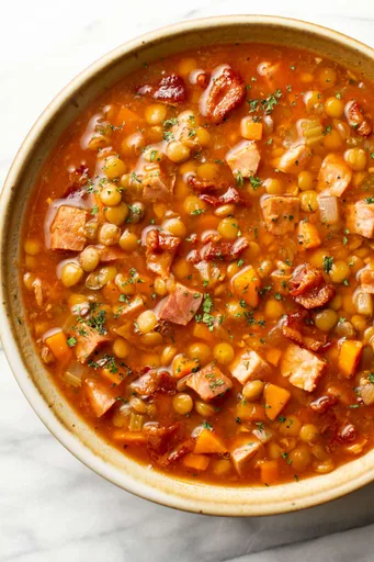 Ham and Lentil Soup (Slow Cooker)