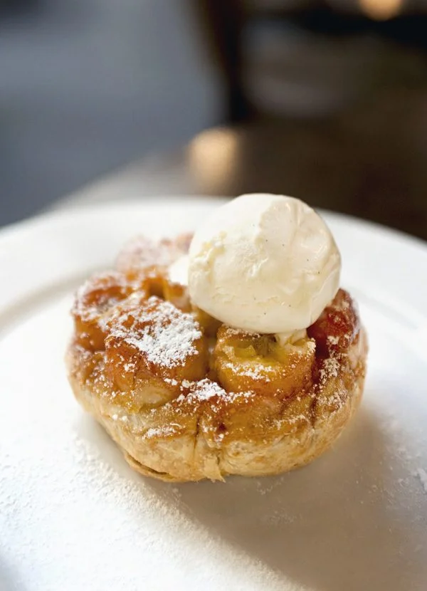 Massimo Tebaldi's banana tarte tatin