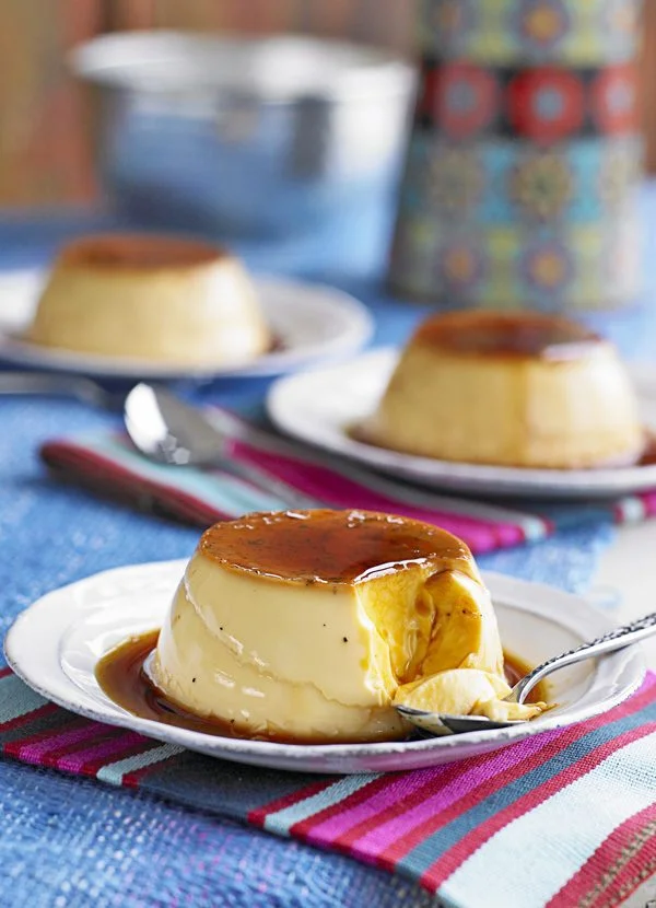 Orange and tequila crème caramel