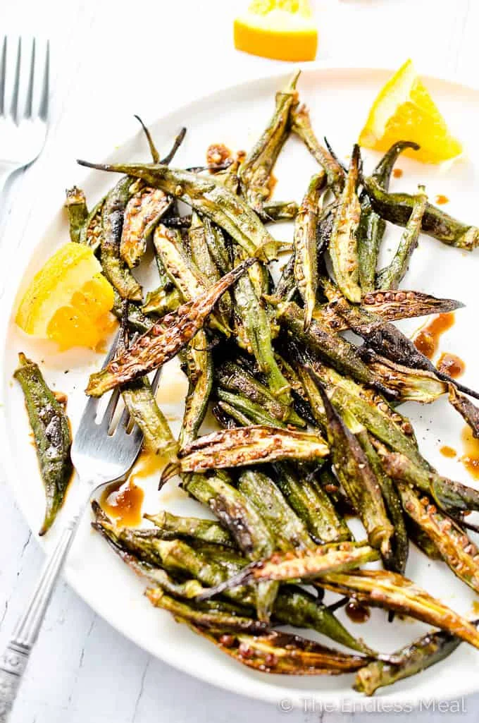 Orange Balsamic Roasted Okra Recipe