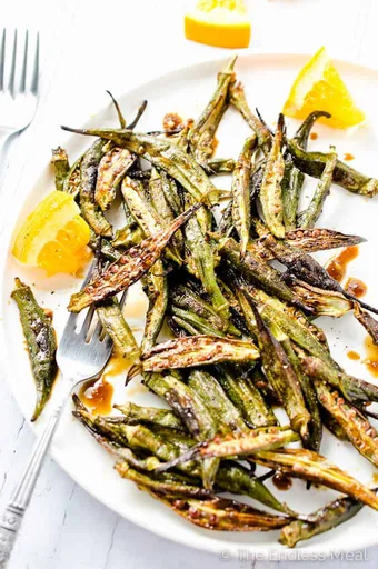 Orange Balsamic Roasted Okra Recipe