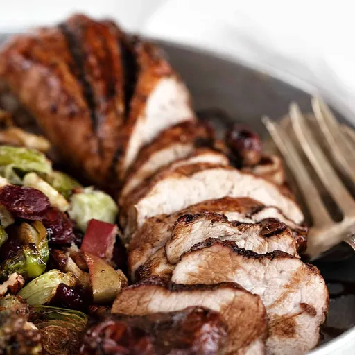 Sheet Pan Pork Tenderloin and Brussels Sprouts
