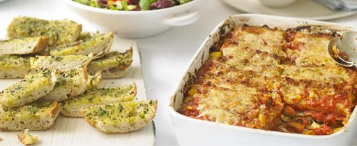 Canelones con calabaza, tomate y romero