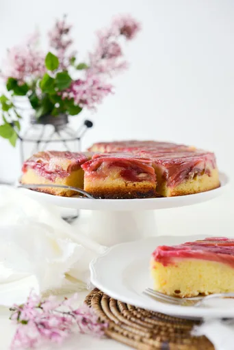 Martha's Rhubarb Upside-Down Cake
