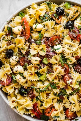 Receta de Ensalada de Pasta con Aderezo Italiano