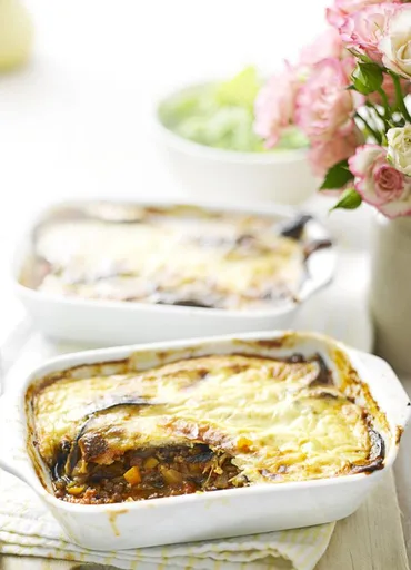 Mini veggie moussakas
