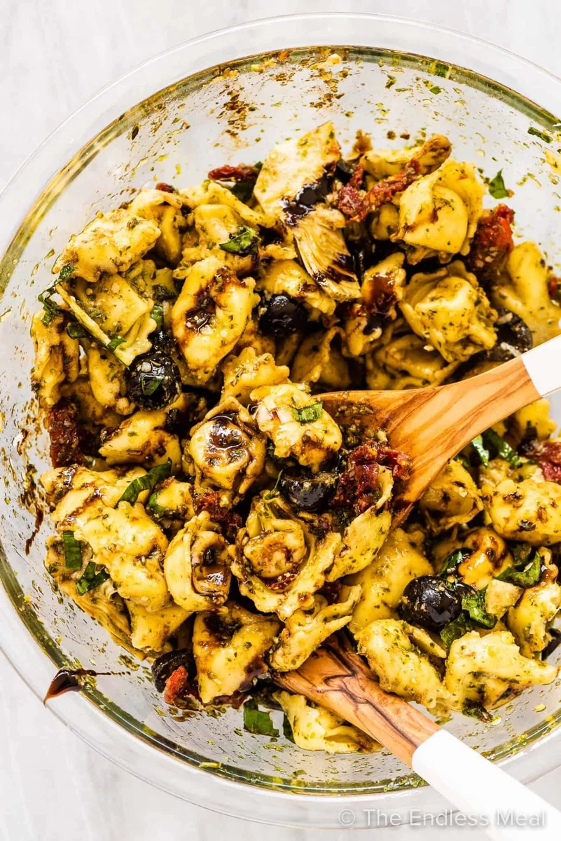 Pesto Tortellini Pasta Salad