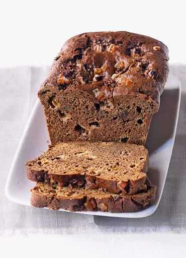 Rhubarb and ginger loaf