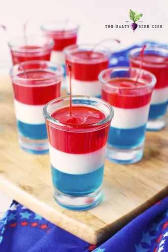 Red White and Blue Jell-O Shots