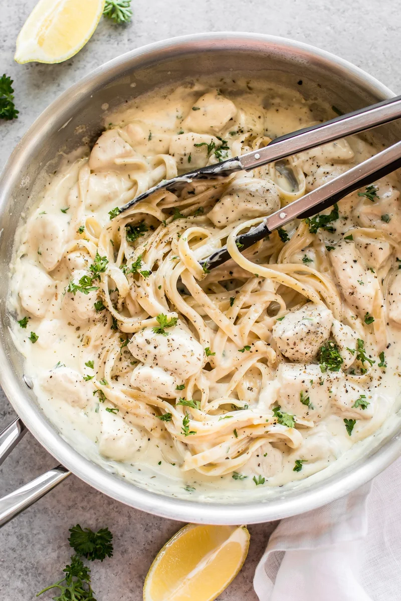 Lemon Parmesan Chicken Alfredo Recipe