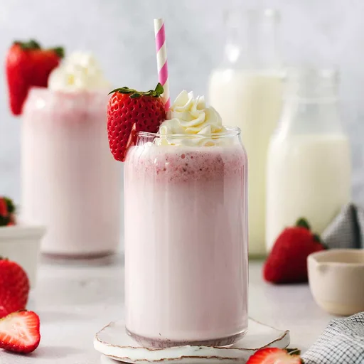Leche con fresas