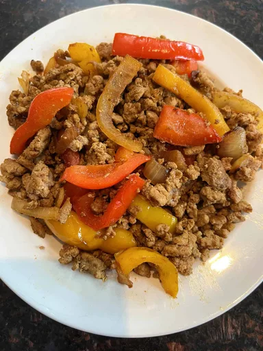 Fajitas de pavo picado