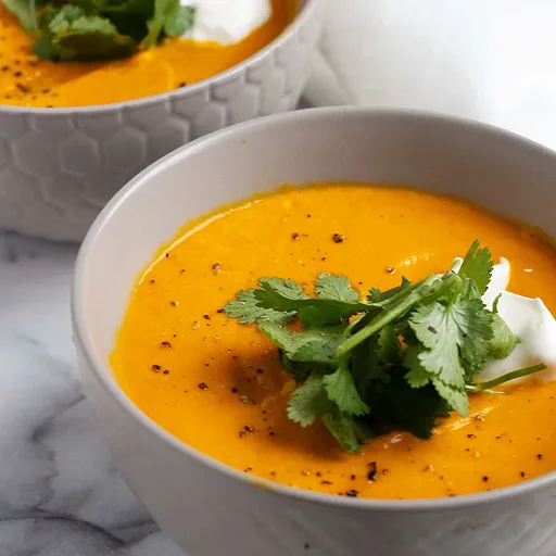 Thai Carrot Soup with Coconut Milk