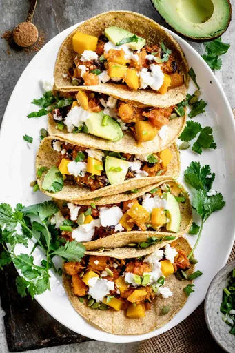 Pumpkin Tacos with Black Beans