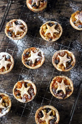 Sweet Apple and Cider Mince Pies with Cheddar Pastry