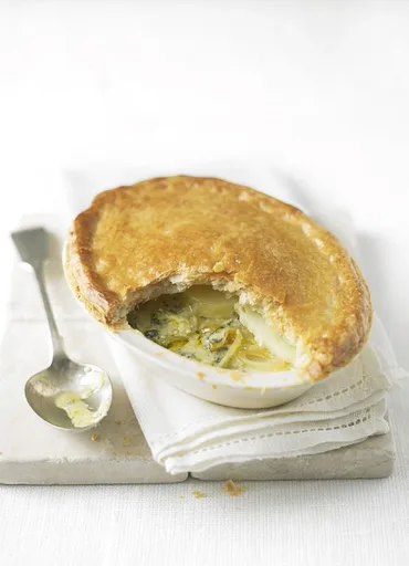 Stilton and potato pies