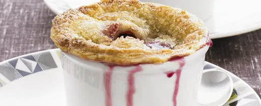 Sugar-crusted cherry pies