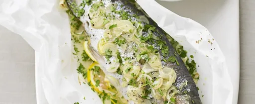 Trucha al horno en papillote