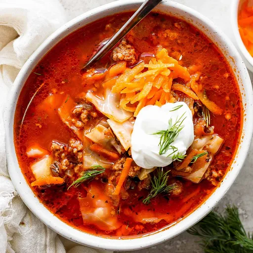 Unstuffed Cabbage Roll Soup