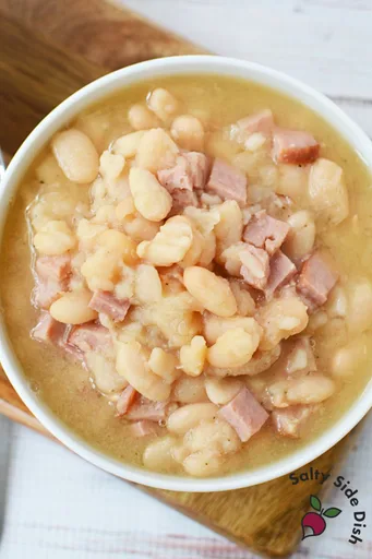 Old Fashioned Slow Cooker Ham and Beans