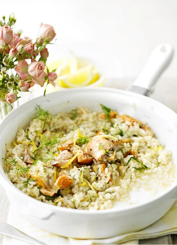 Salmon risotto
