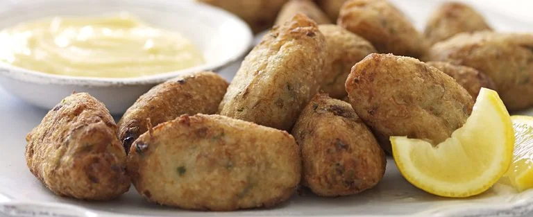 Salt cod fritters