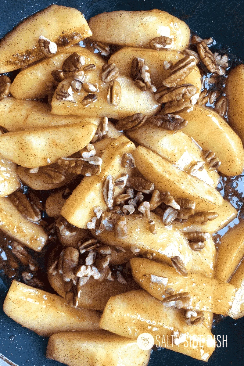 Cinnamon Southern Fried Apples with Pecans