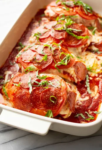 Pollo a la pizza
