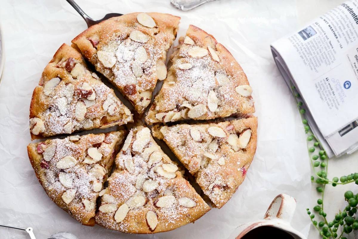 Rhubarb Almond Cake