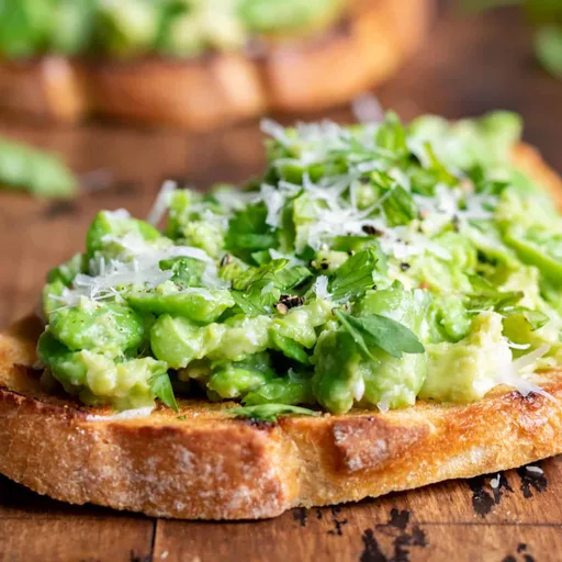 Broad Bean Bruschetta