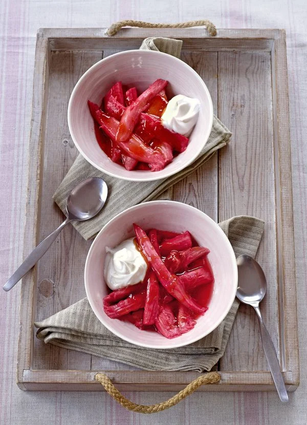 Stewed rhubarb