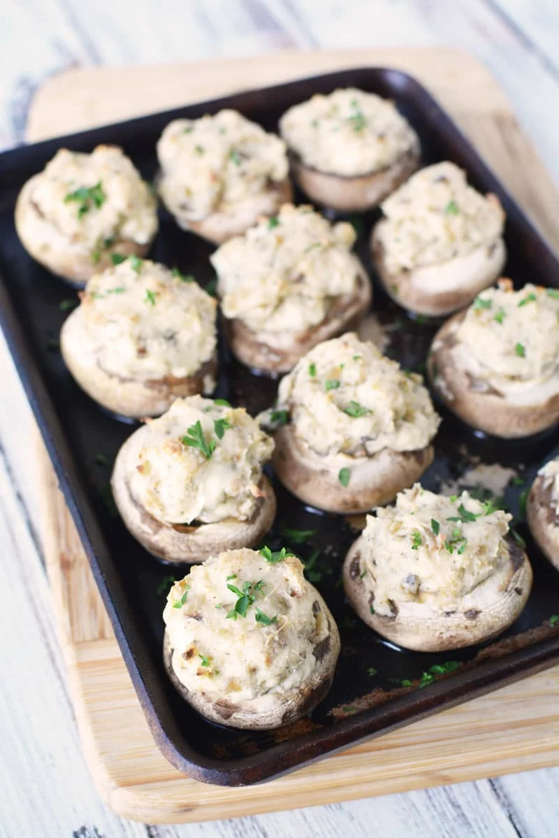 Stuffed Mushrooms with Cream Cheese (KETO, Low Carb)