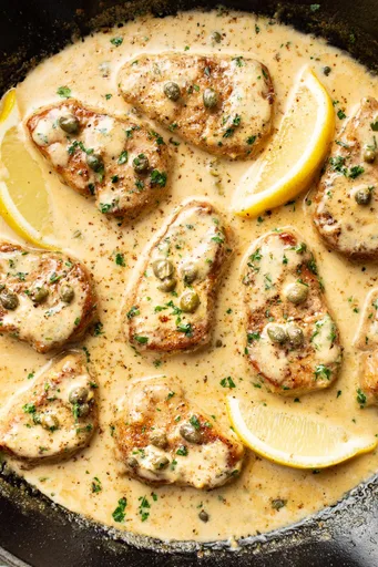 Solomillo de cerdo a la piccata