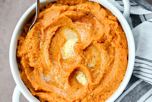 Roasted Maple Sweet Potato Mash