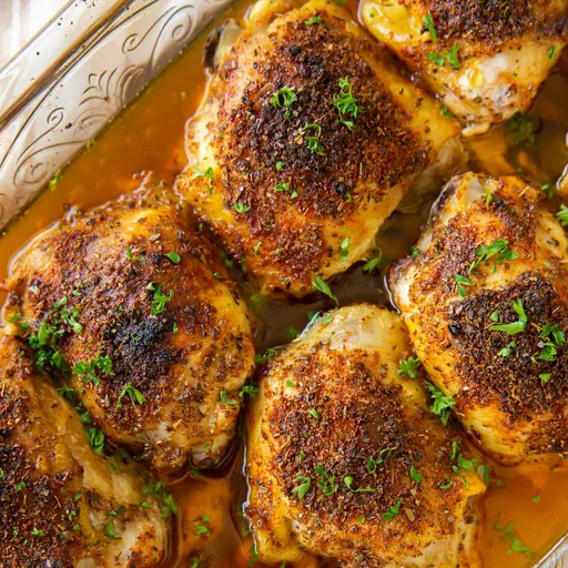 Muslos de pollo al horno
