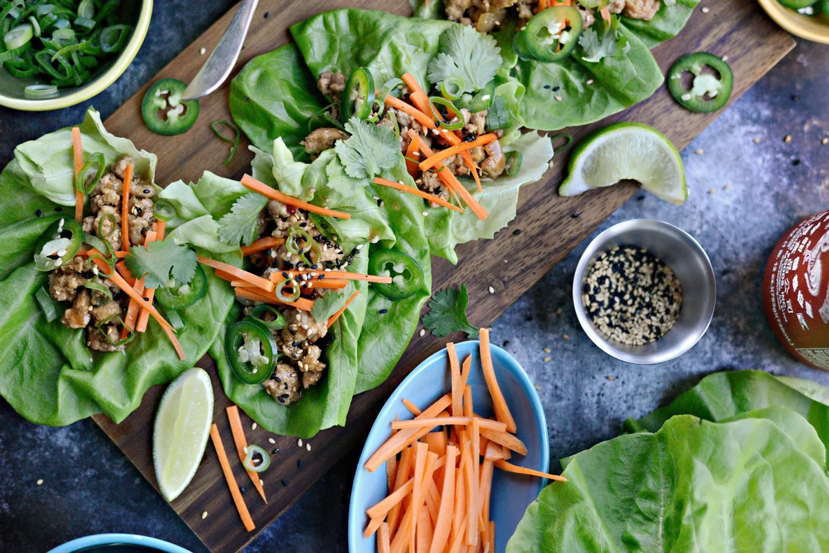 Saucy Pork Lettuce Wraps