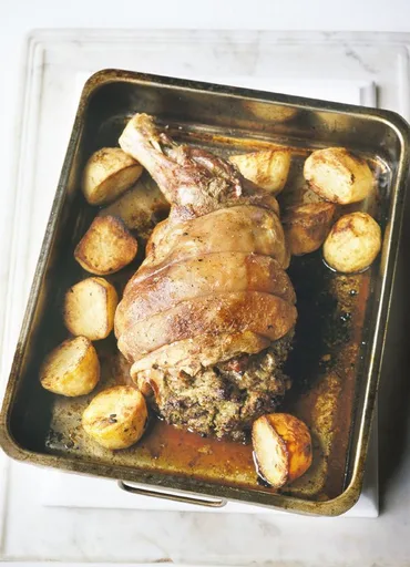 Colonial goose (stuffed shoulder of lamb) by John Torode