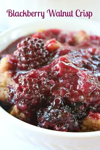 Blackberry Walnut Crisp