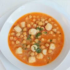 Garbanzos con ostiones
